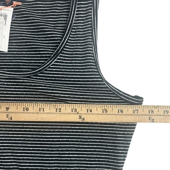 Skies are Blue Womens SZ M Front Twist Stripe Jersey Sleeveless Dress NEW - Picture 8 of 11